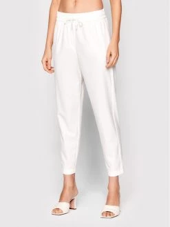 Εκπτωση ???? Marella Γυναίκες Υφασμάτινα Παντελόνια Παντελόνι υφασμάτινο Rodesia 31310625 Λευκό Regular Fit ✔️