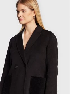 Συμφωνίες ???? Marella Γυναίκες Μεταβατικά Παλτά Μάλλινο παλτό Leone 30160528 Μαύρο Regular Fit ⌛ -Marella Κατάστημα unnamed file 104