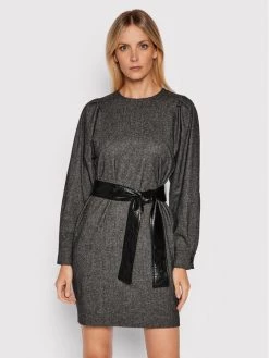 Κουπόνι ✔️ Marella Γυναίκες Καθημερινά Φορέματα Φόρεμα καθημερινό Nefle 32260116200 Γκρι Regular Fit ????