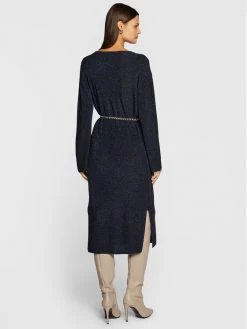 Best Pirce ⌛ Marella Γυναίκες Πλεκτά Φορέματα Φόρεμα υφασμάτινο Nadir 33260227 Σκούρο μπλε Regular Fit ❤️ -Marella Κατάστημα unnamed file 109