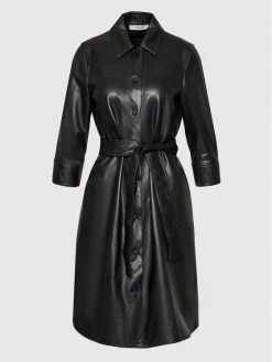 Νέος ???? Marella Γυναίκες Δερμάτινα Φορέματα Φόρεμα από απομίμηση δέρματος Bronte 36260118 Μαύρο Regular Fit ⌛ -Marella Κατάστημα unnamed file 1165