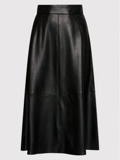 Η καλύτερη συμφωνία ⌛ Marella Γυναίκες Midi Φούστα από απομίμηση δέρματος Omelia 37760118 Μαύρο Regular Fit ???? -Marella Κατάστημα unnamed file 1175