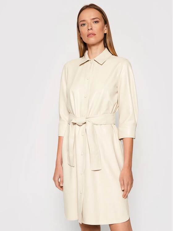 Flash Sale ???? Marella Γυναίκες Φορέματα σε Στυλ Πουκάμισο & Σεμιζιέ Φόρεμα από απομίμηση δέρματος Bronte 36260118 Μπεζ Regular Fit ???? 1 Flash Sale ???? Marella Γυναίκες Φορέματα σε Στυλ Πουκάμισο & Σεμιζιέ Φόρεμα από απομίμηση δέρματος Bronte 36260118 Μπεζ Regular Fit ????