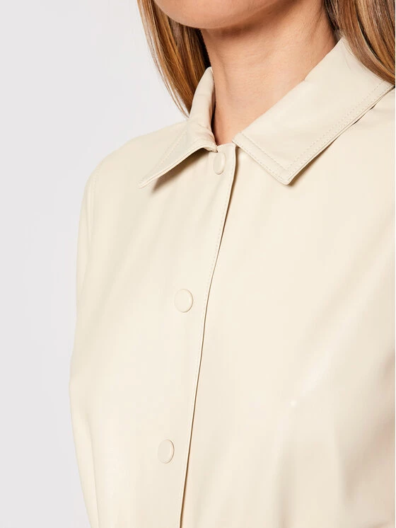 Flash Sale ???? Marella Γυναίκες Φορέματα σε Στυλ Πουκάμισο & Σεμιζιέ Φόρεμα από απομίμηση δέρματος Bronte 36260118 Μπεζ Regular Fit ???? 4 Flash Sale ???? Marella Γυναίκες Φορέματα σε Στυλ Πουκάμισο & Σεμιζιέ Φόρεμα από απομίμηση δέρματος Bronte 36260118 Μπεζ Regular Fit ???? - Image 4