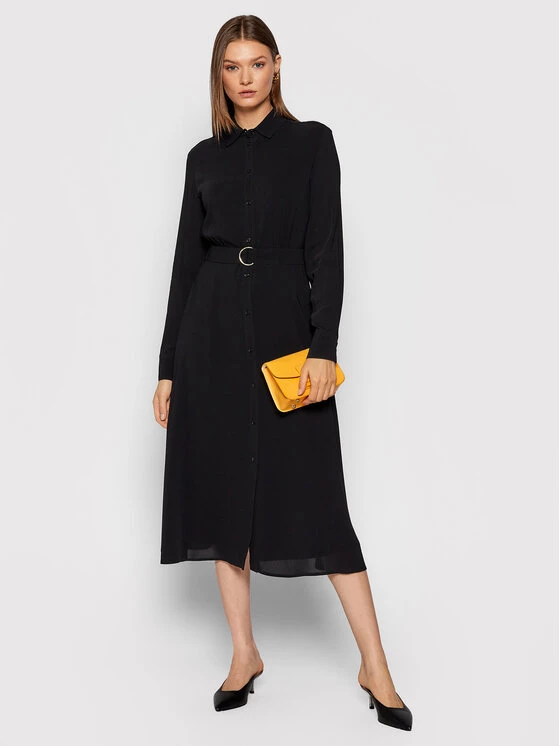 Flash Sale ❤️ Marella Γυναίκες Φορέματα σε Στυλ Πουκάμισο & Σεμιζιέ Φόρεμα πουκάμισο Display 32260818 Μαύρο Regular Fit ???? 2 Flash Sale ❤️ Marella Γυναίκες Φορέματα σε Στυλ Πουκάμισο & Σεμιζιέ Φόρεμα πουκάμισο Display 32260818 Μαύρο Regular Fit ???? - Image 2