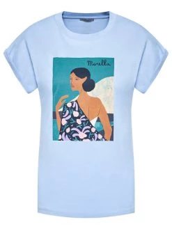 Η καλύτερη συμφωνία ❤️ Marella Γυναίκες T-shirts T-Shirt Giulia 39410512200 Μπλε Regular Fit ✔️ -Marella Κατάστημα unnamed file 1210