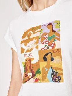 Το φθηνότερο ❤️ Marella Γυναίκες T-shirts T-Shirt Giulia 39410512200 Λευκό Regular Fit ???? -Marella Κατάστημα unnamed file 1214