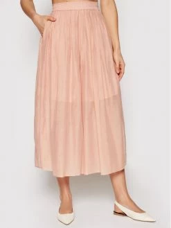 Συμφωνίες ???? Marella Γυναίκες Παντελόνες Παντελόνα Marche 31311015 Ροζ Relaxed Fit ????