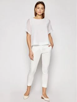 Τοπ 10 ✔️ Marella Γυναίκες Υφασμάτινα Παντελόνια Παντελόνι υφασμάτινο Bagagli 31310515 Λευκό Regular Fit ???? -Marella Κατάστημα unnamed file 1257