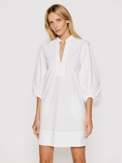 Αγορά ???? Marella Γυναίκες Φορέματα σε Στυλ Πουκάμισο & Σεμιζιέ Φόρεμα πουκάμισο Stuarda 32212612 Λευκό Regular Fit ????