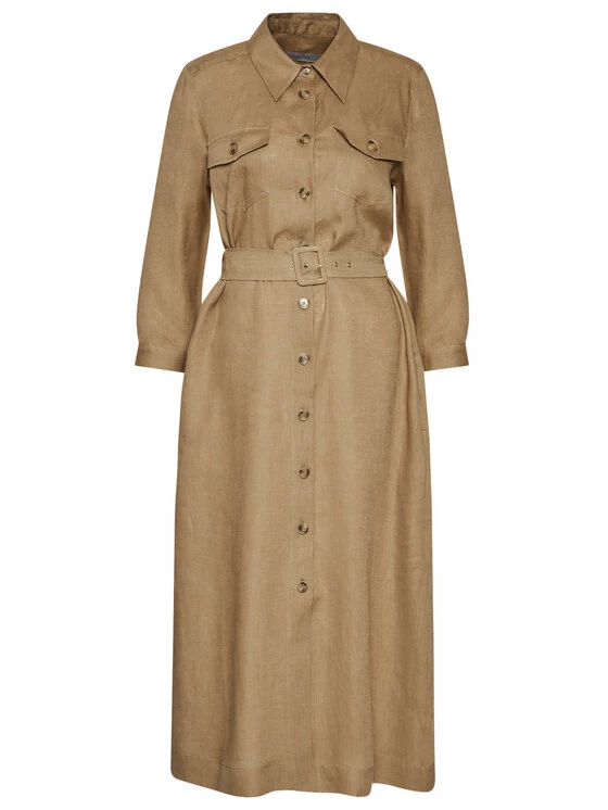 Ολοκαίνουργιο ???? Marella Γυναίκες Φορέματα σε Στυλ Πουκάμισο & Σεμιζιέ Φόρεμα πουκάμισο Penny 32211012 Μπεζ Loose Fit ✔️ 6 Ολοκαίνουργιο ???? Marella Γυναίκες Φορέματα σε Στυλ Πουκάμισο & Σεμιζιέ Φόρεμα πουκάμισο Penny 32211012 Μπεζ Loose Fit ✔️ - Image 6