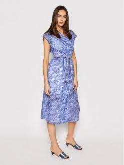 Best Pirce ???? Marella Γυναίκες Φορέματα σε Στυλ Πουκάμισο & Σεμιζιέ Φόρεμα πουκάμισο Titania 32211512 Μπλε Regular Fit ❤️