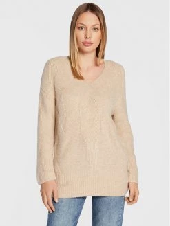 Best Pirce ???? Marella Γυναίκες Πουλόβερ Maglia 33661927 Μπεζ Relaxed Fit ????