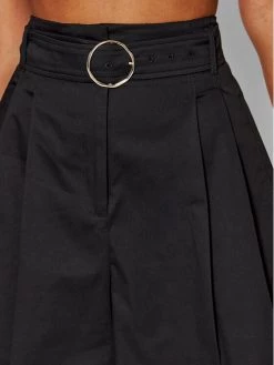 Ολοκαίνουργιο ???? Marella Γυναίκες Υφασμάτινα Σορτς Σορτς υφασμάτινο Langue 31410122 Μαύρο Relaxed Fit ✔️ -Marella Κατάστημα unnamed file 1377