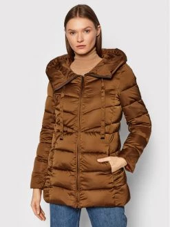 Ολοκαίνουργιο ???? Marella Γυναίκες Χειμωνιάτικα Μπουφάν Μπουφάν πουπουλένιο Calmo 34861117 Καφέ Slim Fit ????