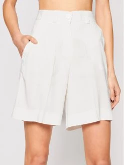 Προϋπολογισμός ???? Marella Γυναίκες Υφασμάτινα Σορτς Σορτς υφασμάτινο Rivalsa 31410115 Λευκό Regular Fit ????