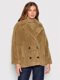 Εξοδος ???? Marella Γυναίκες Γούνες & Πανωφόρια από προβιά Δέρμα προβάτου Manolo 390604282 Μπεζ Regular Fit ????