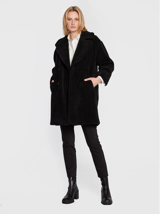 Εξοδος ???? Marella Γυναίκες Γούνες & Πανωφόρια από προβιά Δέρμα προβάτου Osanna 39060328 Μαύρο Straight Fit ???? 2 Εξοδος ???? Marella Γυναίκες Γούνες & Πανωφόρια από προβιά Δέρμα προβάτου Osanna 39060328 Μαύρο Straight Fit ???? - Image 2