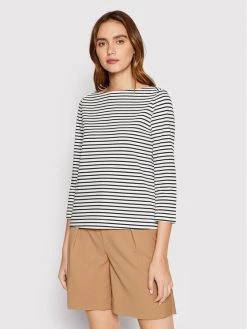 Προϋπολογισμός ???? Marella Γυναίκες Μπλουζάκια Μπλουζάκι Dafne 39710624 Λευκό Regular Fit Σκούρο μπλε ????