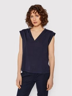 ΧΟΝΔΡΙΚΟ ΕΜΠΟΡΙΟ ???? Marella Γυναίκες Μπλουζάκια Μπλουζάκι Meandro 39410225 Σκούρο μπλε Regular Fit ✔️