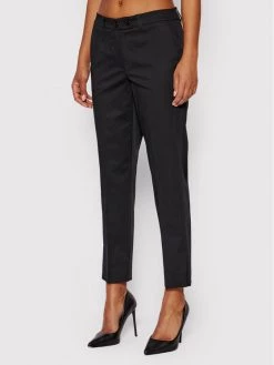 Εκπτωση ???? Marella Γυναίκες Παντελόνια Chinos Παντελόνι Chino Opunzia 31310622 Μαύρο Slim Fit ????