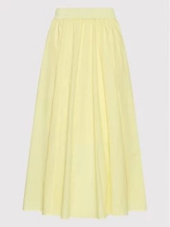 Best Pirce ???? Marella Γυναίκες Midi Φούστα σε γραμμή Α Salep 31010125 Κίτρινο Regular Fit ???? -Marella Κατάστημα unnamed file 1581