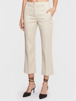 Εκπτωση ???? Marella Γυναίκες Παντελόνια Chinos Παντελόνι Chino Roger 31360128 Εκρού Regular Fit ✨