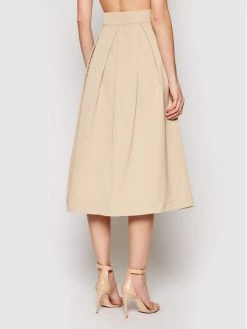 Αγορά ???? Marella Γυναίκες Midi Φούστα σε γραμμή Α Erminia 31010611 Μπεζ Regular Fit ???? -Marella Κατάστημα unnamed file 1617