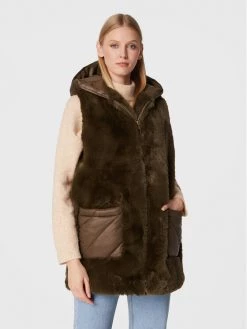 Το φθηνότερο ???? Marella Γυναίκες Γιλέκα Γιλέκο Canter 64560725 Πράσινο Regular Fit ????