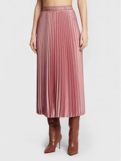 ΧΟΝΔΡΙΚΟ ΕΜΠΟΡΙΟ ⭐ Marella Γυναίκες Midi Πλισέ φούστα Domino 31060229 Ροζ Regular Fit ????