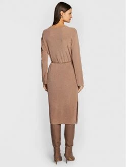 ΧΟΝΔΡΙΚΟ ΕΜΠΟΡΙΟ ???? Marella Γυναίκες Πλεκτά Φορέματα Φόρεμα υφασμάτινο Nadir 33260227 Καφέ Regular Fit ⌛ -Marella Κατάστημα unnamed file 212