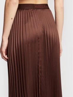 Best Pirce ???? Marella Γυναίκες Midi Πλισέ φούστα Domino 31060229 Καφέ Regular Fit ???? -Marella Κατάστημα unnamed file 2125
