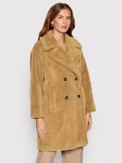 Κουπόνι ???? Marella Γυναίκες Γούνες & Πανωφόρια από προβιά Δέρμα προβάτου Osanna 39060328 Μπεζ Regular Fit ????