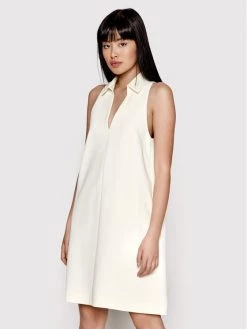 Εξοδος ???? Marella Γυναίκες Κοκτέιλ Φορέματα Φόρεμα κοκτέιλ Gargano 32210923 Λευκό Regular Fit ????