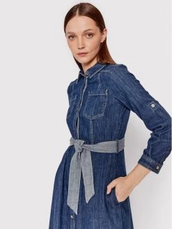 Τοπ 10 ???? Marella Γυναίκες Φορέματα σε Στυλ Πουκάμισο & Σεμιζιέ Φόρεμα τζιν Lampone 32210624 Μπλε Regular Fit ???? -Marella Κατάστημα unnamed file 2212