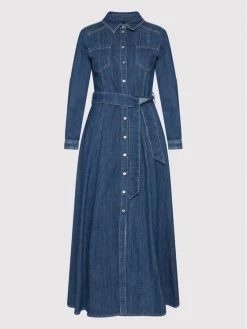 Τοπ 10 ???? Marella Γυναίκες Φορέματα σε Στυλ Πουκάμισο & Σεμιζιέ Φόρεμα τζιν Lampone 32210624 Μπλε Regular Fit ???? -Marella Κατάστημα unnamed file 2213