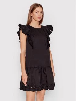 Φτηνός ⭐ Marella Γυναίκες Καθημερινά Φορέματα Φόρεμα καλοκαιρινό Eva 32210521 Μαύρο Regular Fit ????