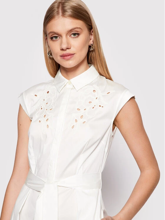 Ολοκαίνουργιο ❤️ Marella Γυναίκες Καθημερινά Φορέματα Φόρεμα καθημερινό Bosso 32210321 Λευκό Regular Fit ???? 4 Ολοκαίνουργιο ❤️ Marella Γυναίκες Καθημερινά Φορέματα Φόρεμα καθημερινό Bosso 32210321 Λευκό Regular Fit ???? - Image 4