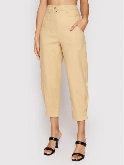 Το φθηνότερο ???? Marella Γυναίκες Υφασμάτινα Παντελόνια Παντελόνι υφασμάτινο Agora 31310121 Μπεζ Regular Fit ????