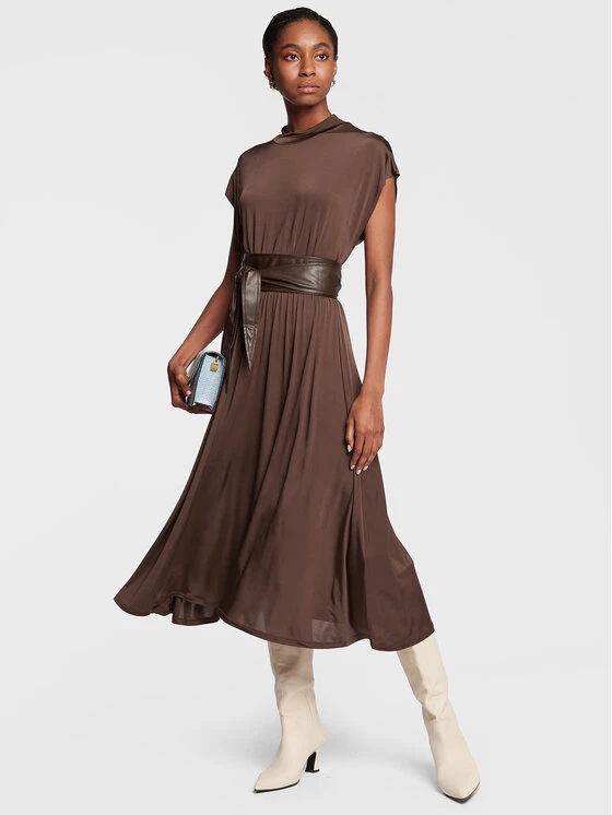 Προϋπολογισμός ???? Marella Γυναίκες Καθημερινά Φορέματα Φόρεμα καθημερινό Pagoda 36260327 Καφέ Regular Fit ⭐ 2 Προϋπολογισμός ???? Marella Γυναίκες Καθημερινά Φορέματα Φόρεμα καθημερινό Pagoda 36260327 Καφέ Regular Fit ⭐ - Image 2