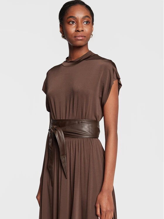 Προϋπολογισμός ???? Marella Γυναίκες Καθημερινά Φορέματα Φόρεμα καθημερινό Pagoda 36260327 Καφέ Regular Fit ⭐ 4 Προϋπολογισμός ???? Marella Γυναίκες Καθημερινά Φορέματα Φόρεμα καθημερινό Pagoda 36260327 Καφέ Regular Fit ⭐ - Image 4