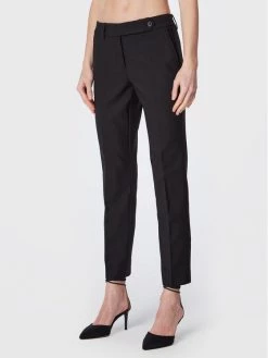 Τοπ 10 ✔️ Marella Γυναίκες Υφασμάτινα Παντελόνια Παντελόνι υφασμάτινο Porto 31360426 Μαύρο Regular Fit ????