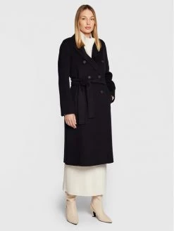 Συμφωνίες ???? Marella Γυναίκες Μεταβατικά Παλτά Μάλλινο παλτό Offerta 30160128 Σκούρο μπλε Regular Fit ✨