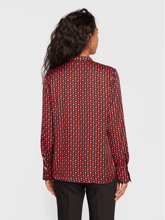 Νέος ⭐ Marella Γυναίκες Casual Πουκάμισα Πουκάμισο Sovrana 31161026 Κόκκινο Regular Fit ???? 3 Νέος ⭐ Marella Γυναίκες Casual Πουκάμισα Πουκάμισο Sovrana 31161026 Κόκκινο Regular Fit ???? - Image 3