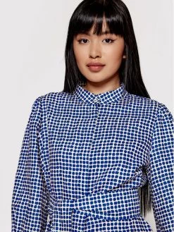 Νέος ???? Marella Γυναίκες Φορέματα σε Στυλ Πουκάμισο & Σεμιζιέ Φόρεμα πουκάμισο Cuscino 32213422 Μπλε Regular Fit ???? -Marella Κατάστημα unnamed file 2526