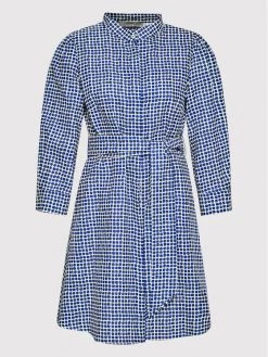 Νέος ???? Marella Γυναίκες Φορέματα σε Στυλ Πουκάμισο & Σεμιζιέ Φόρεμα πουκάμισο Cuscino 32213422 Μπλε Regular Fit ???? -Marella Κατάστημα unnamed file 2527