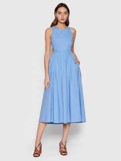 Flash Sale ???? Marella Γυναίκες Καλοκαιρινά Φορέματα Φόρεμα καλοκαιρινό Editor 32212722 Μπλε Regular Fit ????