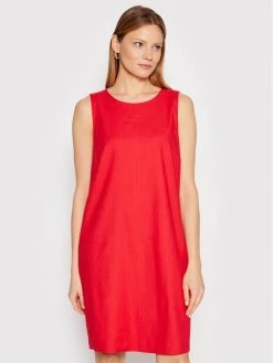 Εξοδος ???? Marella Γυναίκες Καλοκαιρινά Φορέματα Φόρεμα καλοκαιρινό Yak 32213022 Κόκκινο Regular Fit ????