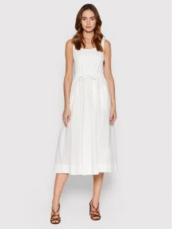 Φτηνός ❤️ Marella Γυναίκες Καθημερινά Φορέματα Φόρεμα καθημερινό Zelo 32210225 Λευκό Regular Fit ????