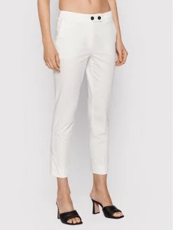 Προϋπολογισμός ???? Marella Γυναίκες Παντελόνια Chinos Παντελόνι Chino Opunzia 31310622 Λευκό Slim Fit ⌛